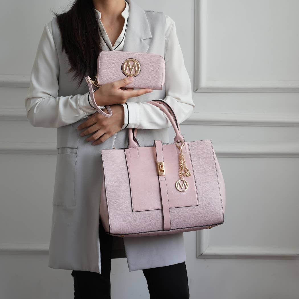 MKF Yola Women's Satchel Bag with Wallet Set.
