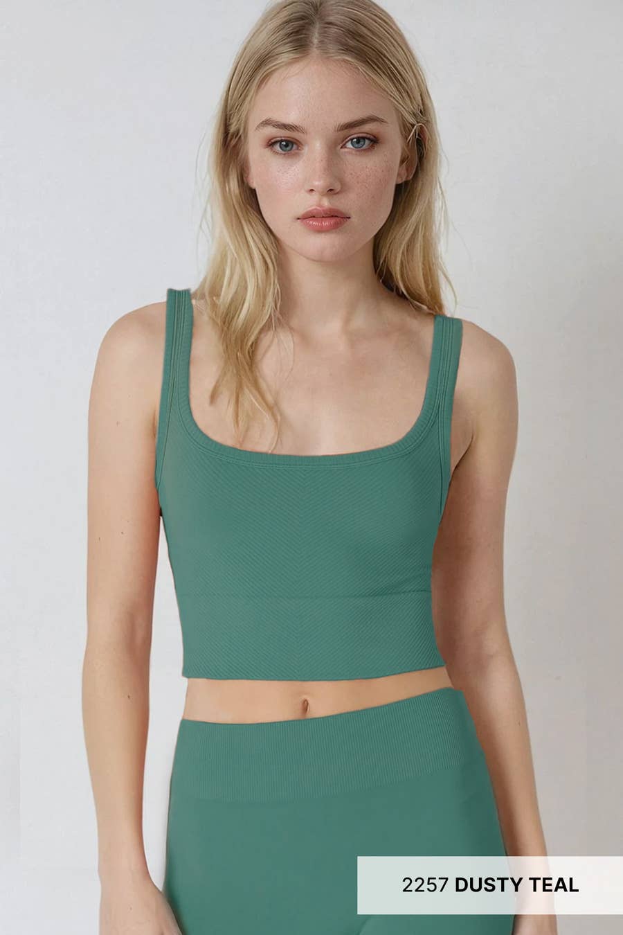 Nikibiki Chevron Ribbed Crop Top