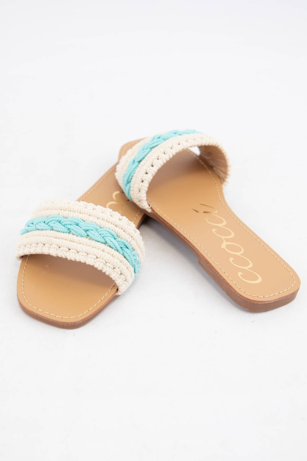 COLOR LINE MACRAME BRAIDS UPPER SANDAL