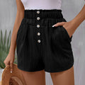 Pleated Elasticated Waistband Shorts