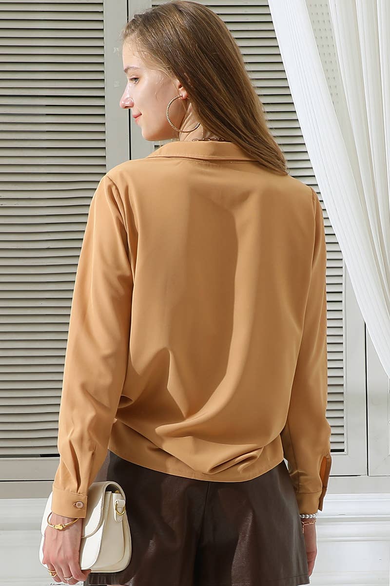 CWTSTL718_Button Down Long Sleeve Collared Shirts