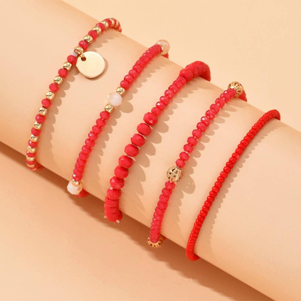 Alloy Round Pendant With Crystal Resin Beads