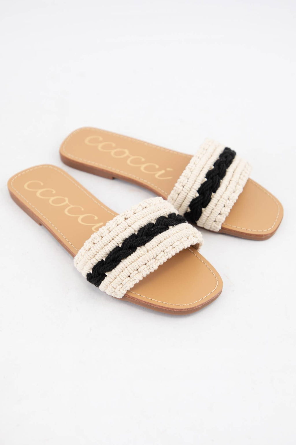 COLOR LINE MACRAME BRAIDS UPPER SANDAL