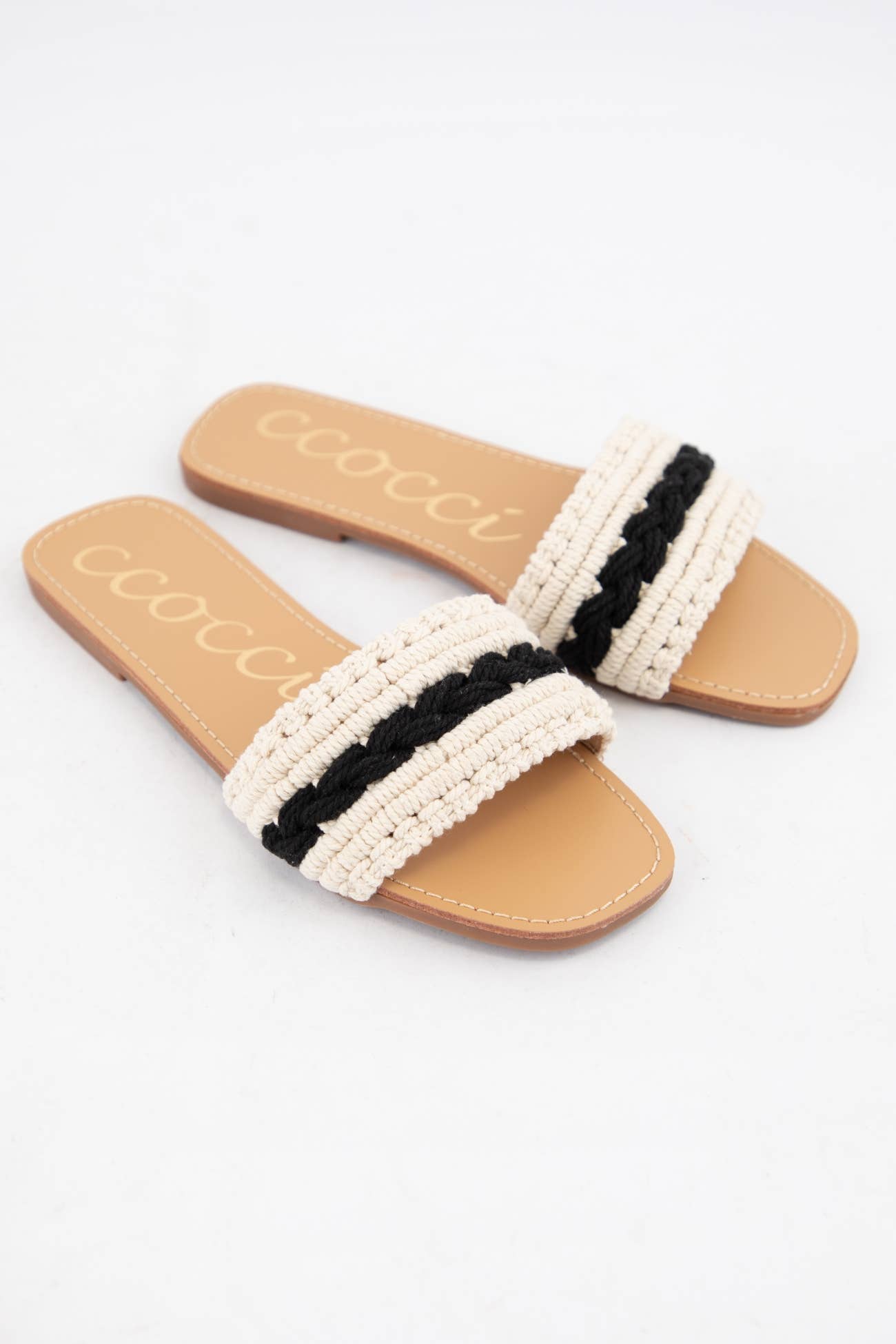 COLOR LINE MACRAME BRAIDS UPPER SANDAL