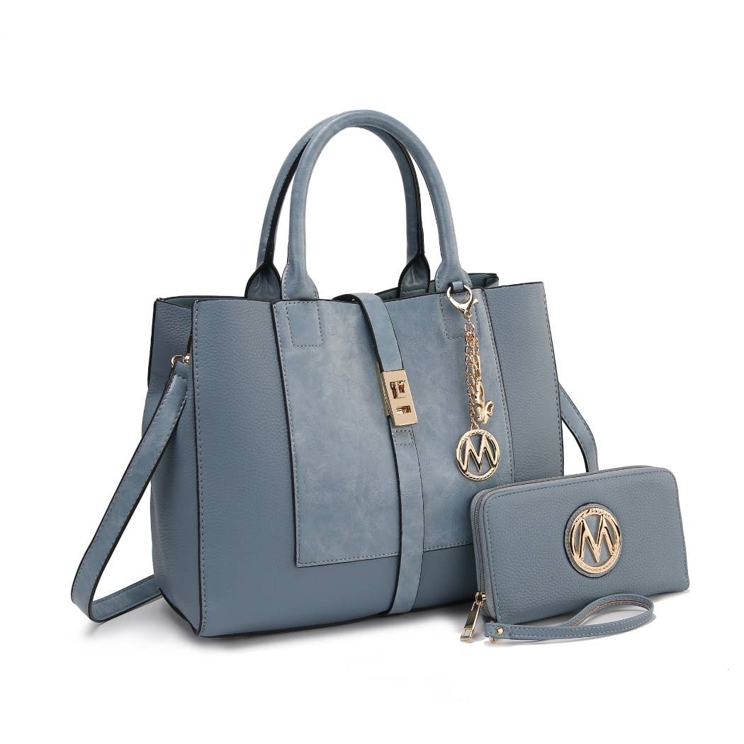 MKF Yola Women's Satchel Bag with Wallet Set.