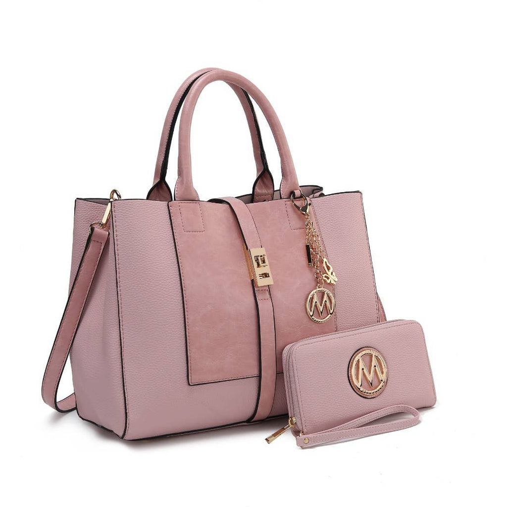 MKF Yola Women's Satchel Bag with Wallet Set.