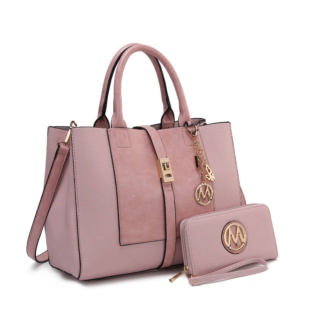 MKF Yola Women's Satchel Bag with Wallet Set.