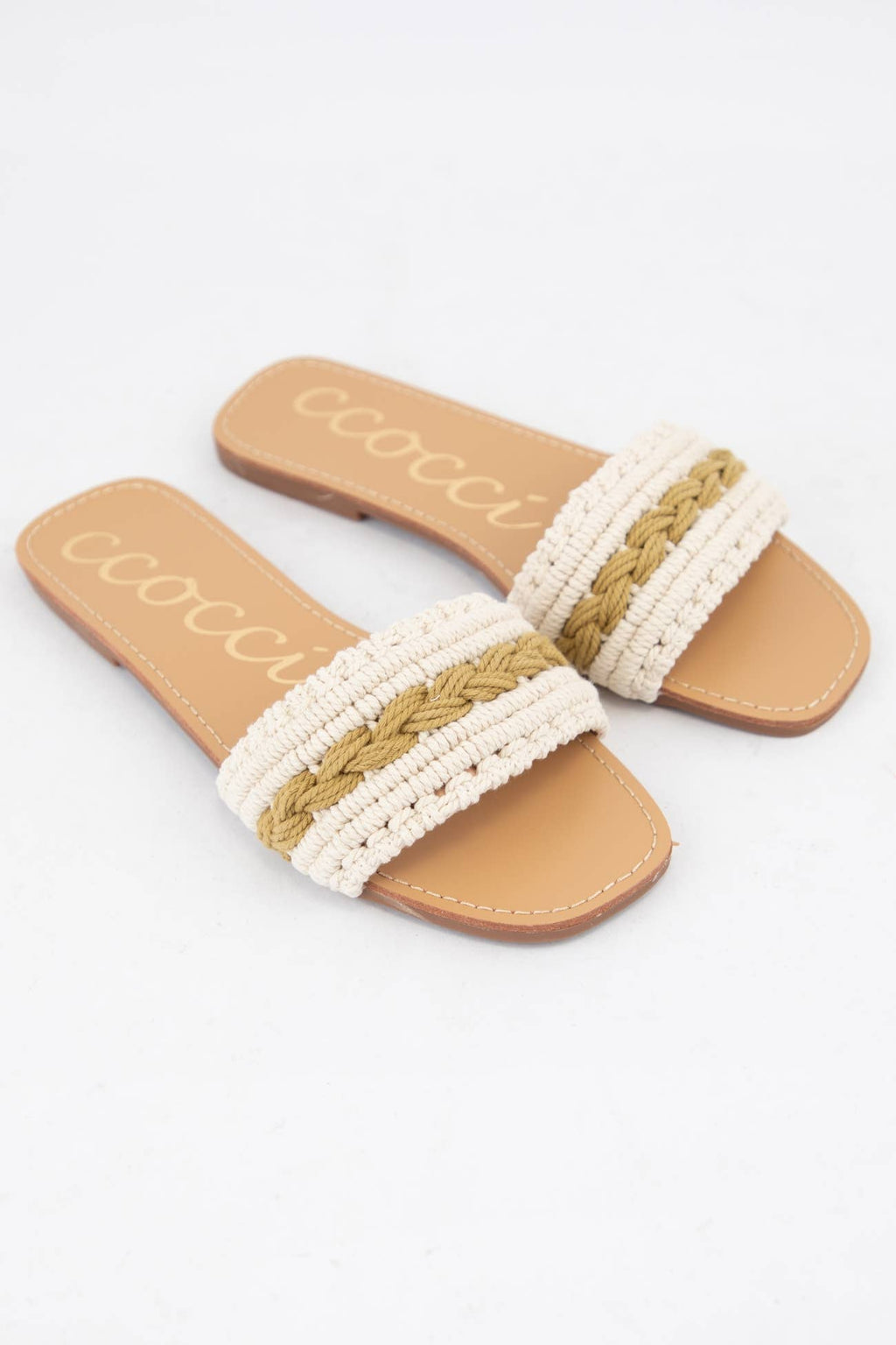 COLOR LINE MACRAME BRAIDS UPPER SANDAL
