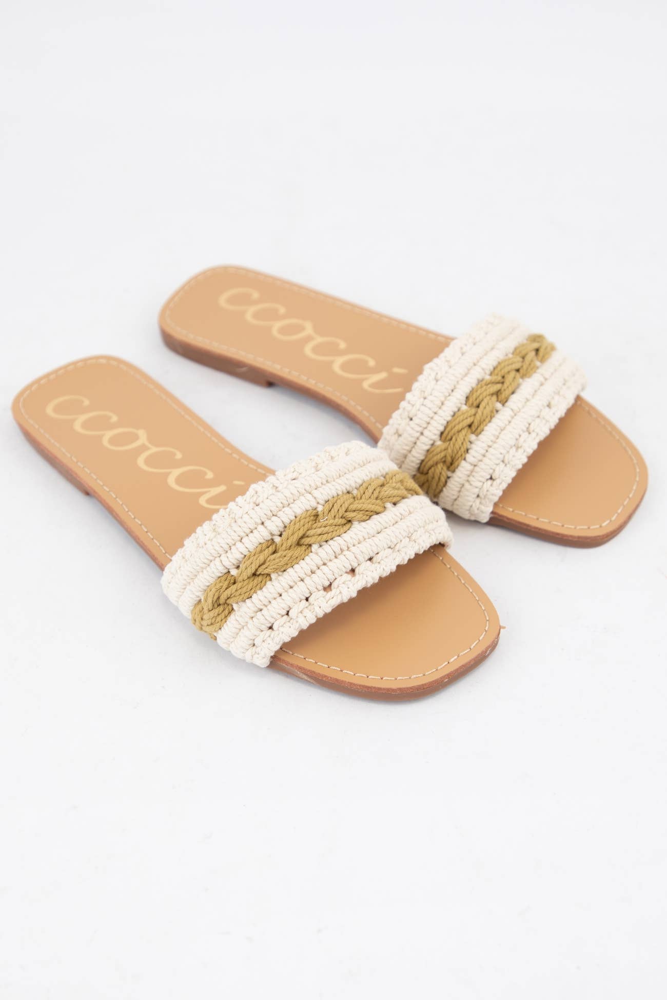 COLOR LINE MACRAME BRAIDS UPPER SANDAL