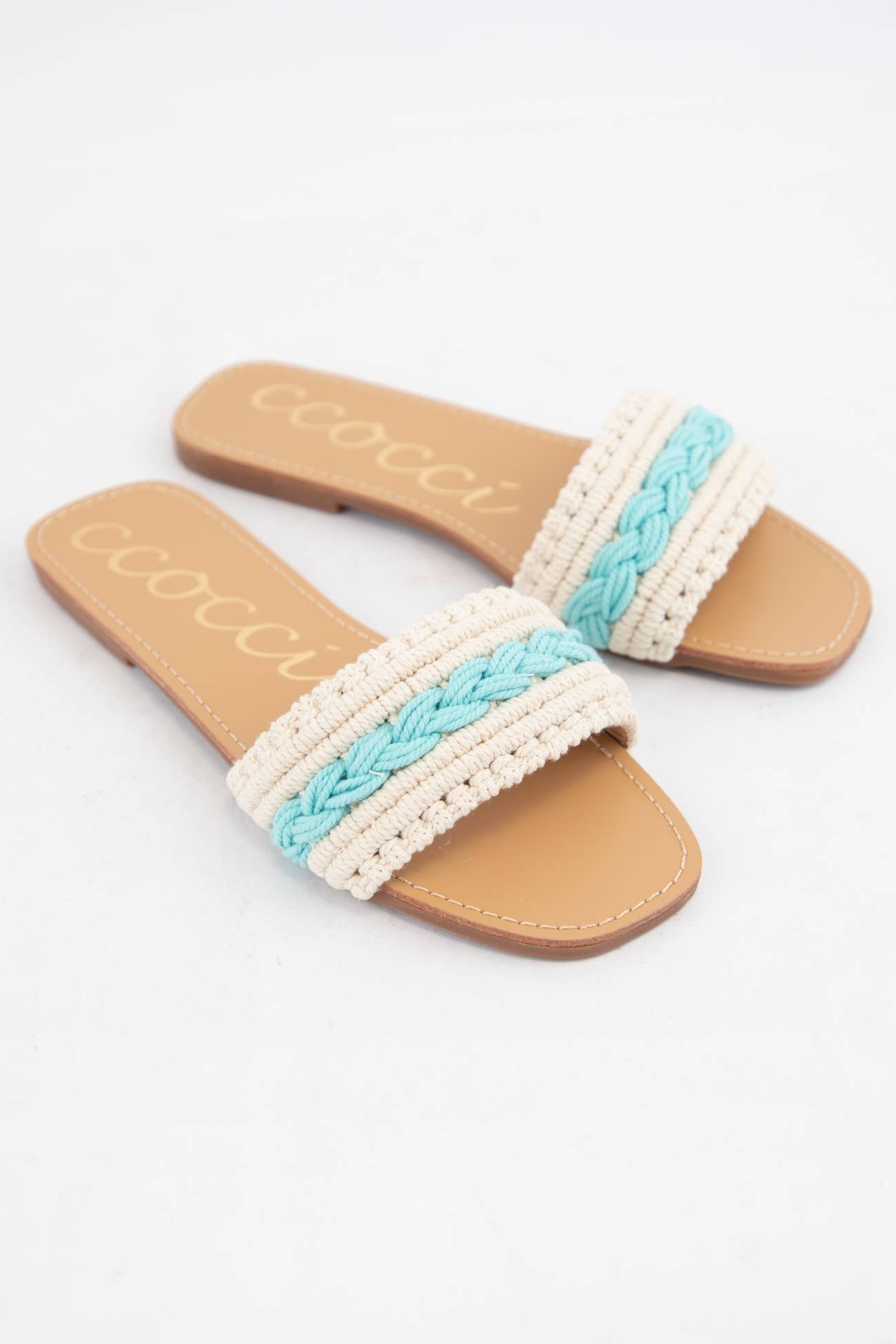 COLOR LINE MACRAME BRAIDS UPPER SANDAL