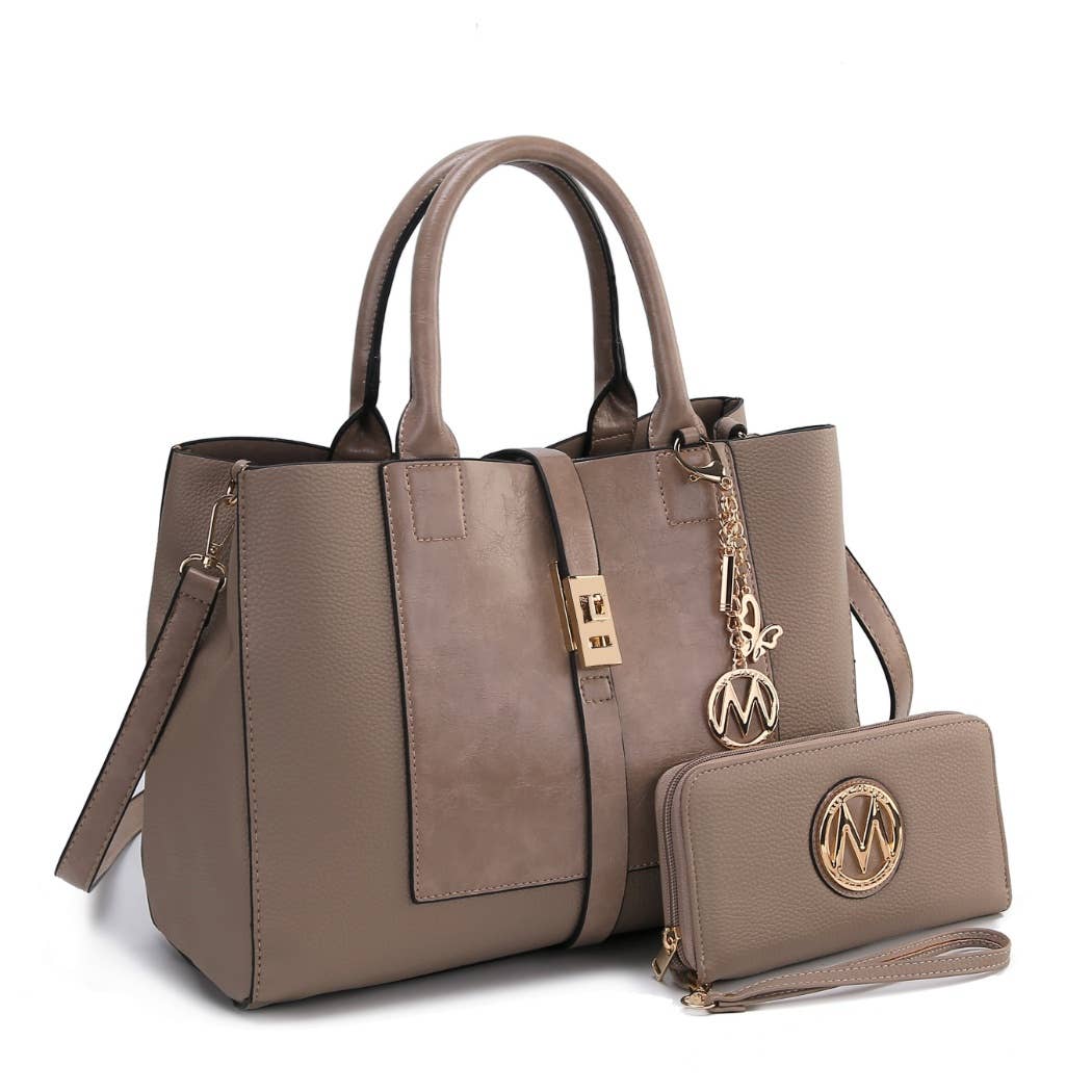MKF Yola Women's Satchel Bag with Wallet Set.