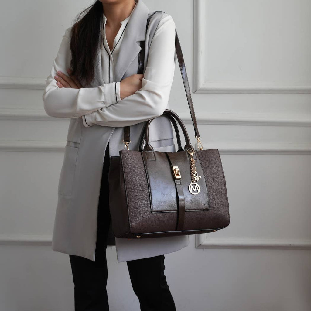 MKF Yola Women's Satchel Bag with Wallet Set.