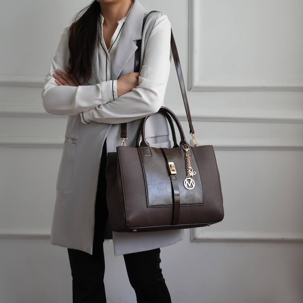 MKF Yola Women's Satchel Bag with Wallet Set.