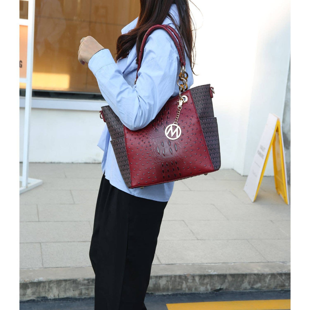 MKF Miriam Signature Tote Handbag Women M Signature