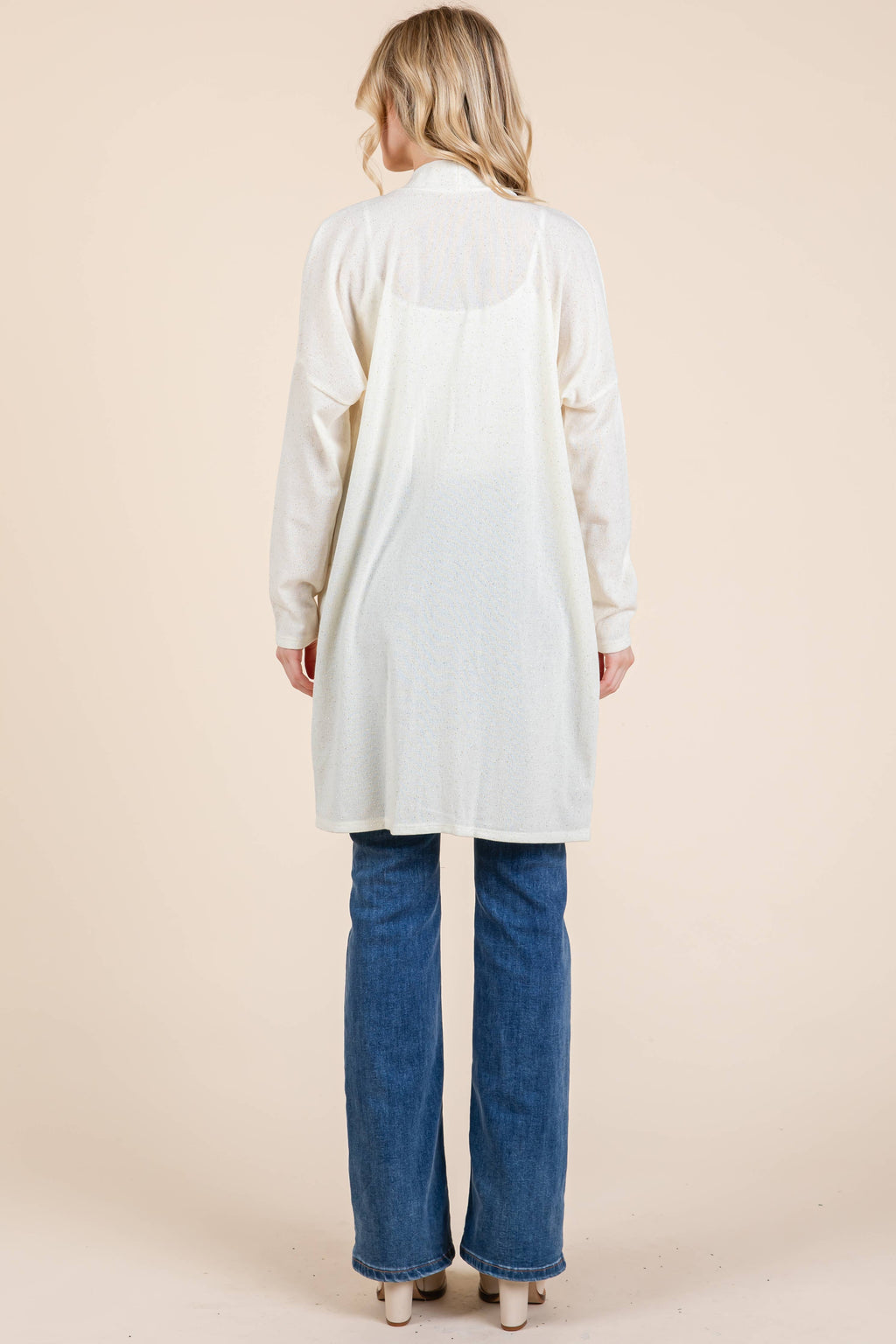 OPEN FRONT CARDIGAN