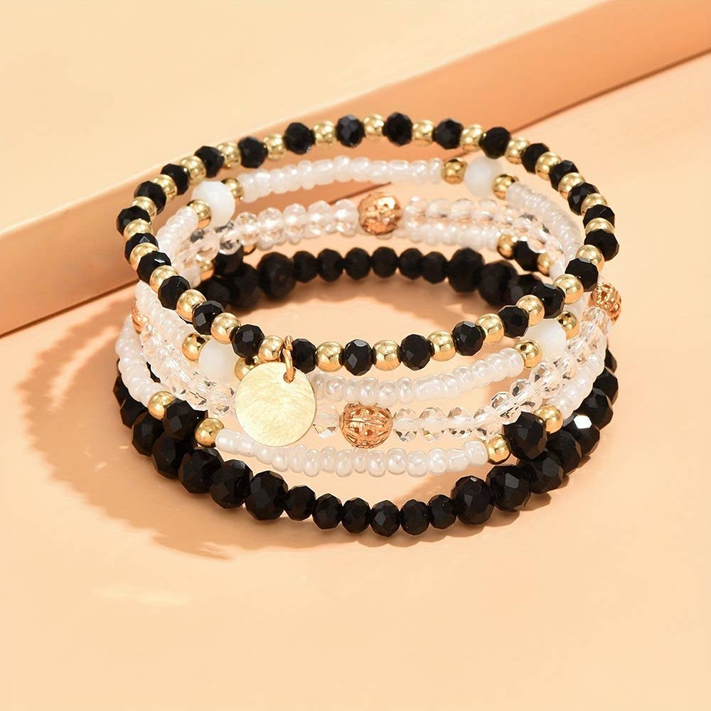 Alloy Round Pendant With Crystal Resin Beads