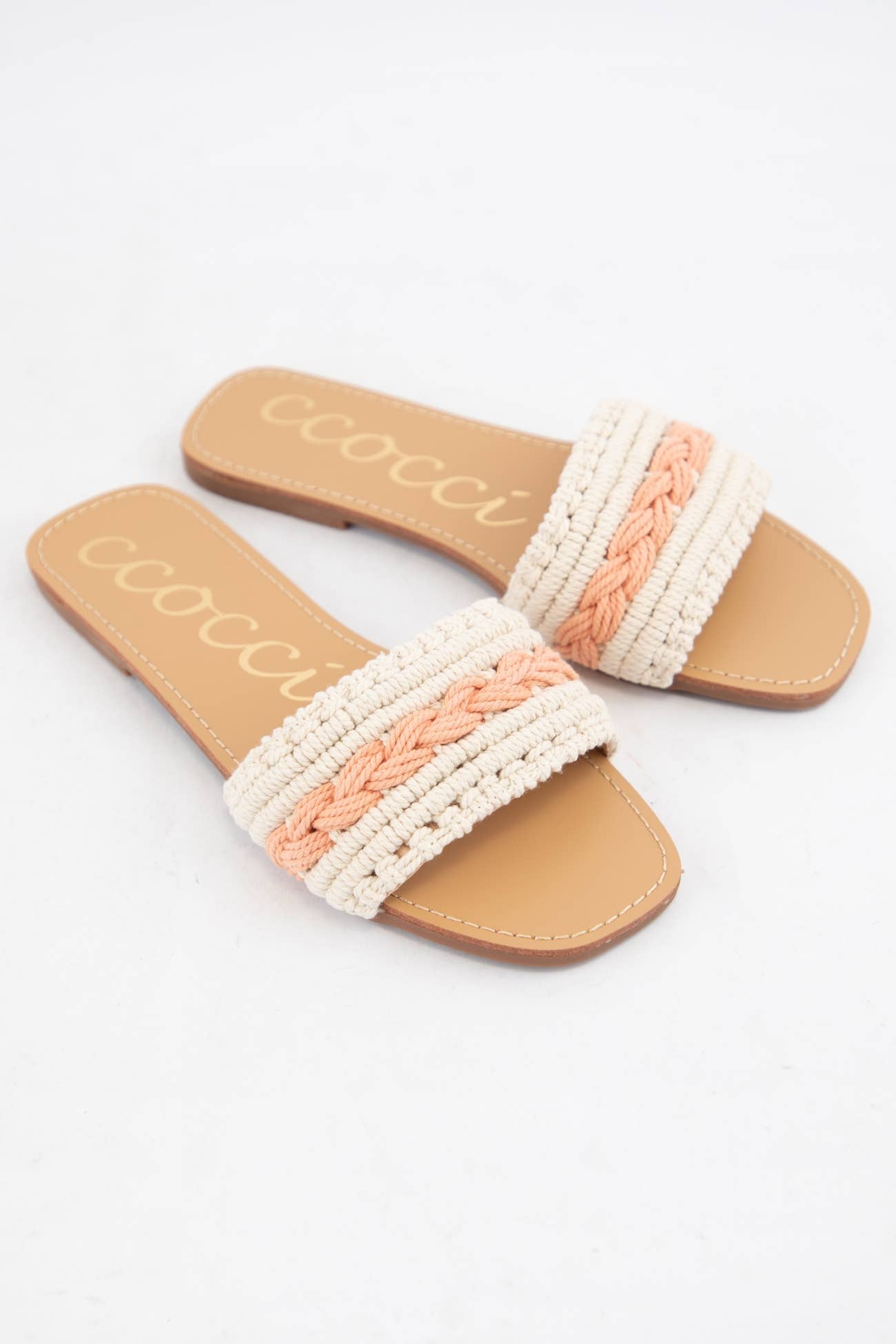 COLOR LINE MACRAME BRAIDS UPPER SANDAL