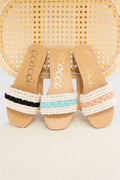 COLOR LINE MACRAME BRAIDS UPPER SANDAL