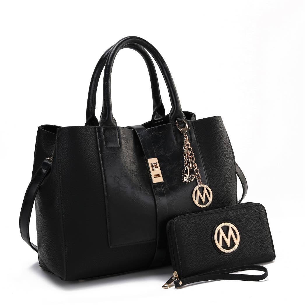 MKF Yola Women's Satchel Bag with Wallet Set.