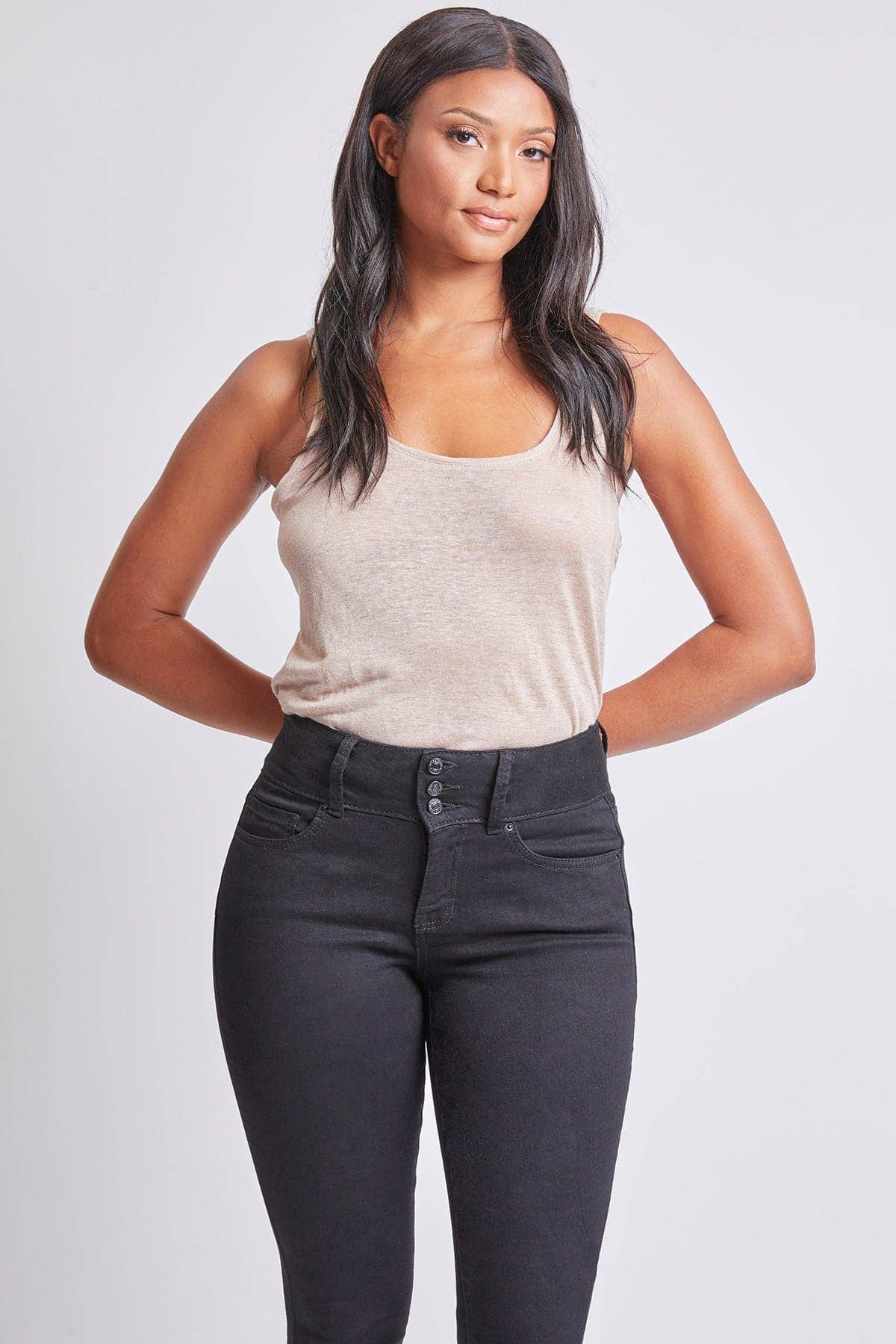 Essential 3 Button High-Rise Skinny Jean