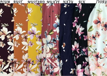 Ivory Ruffle Sleeve Floral Short Sleeve Top