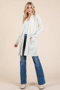 OPEN FRONT CARDIGAN