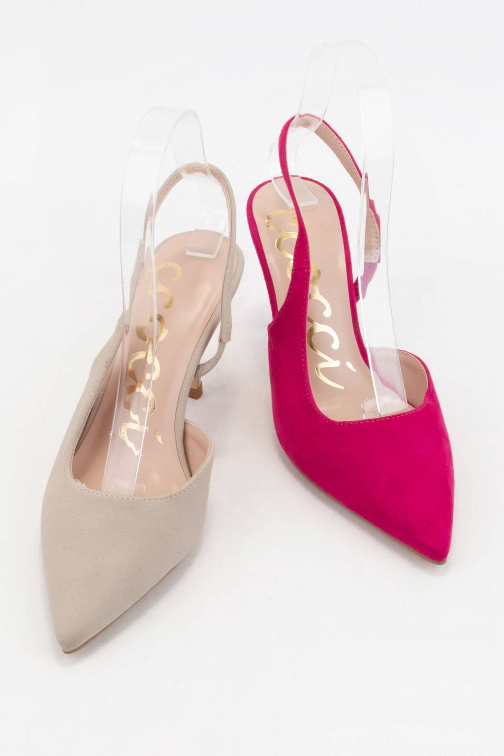 SARAH Pointed Toe Slingback Stiletto Heels Sleek Dress Pumps