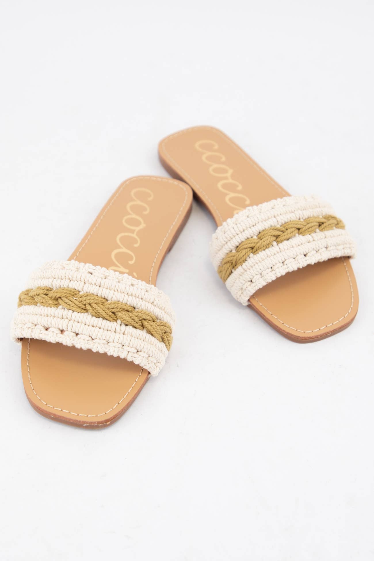 COLOR LINE MACRAME BRAIDS UPPER SANDAL