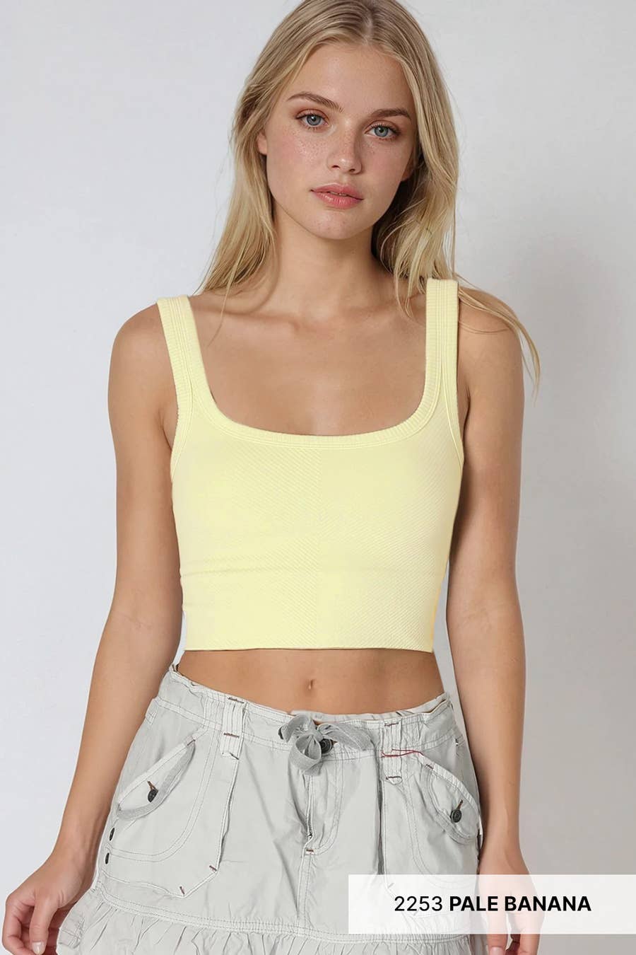 Nikibiki Chevron Ribbed Crop Top