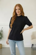 Black Solid Top