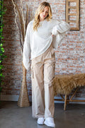 Taupe Pocketed Cargo Pants