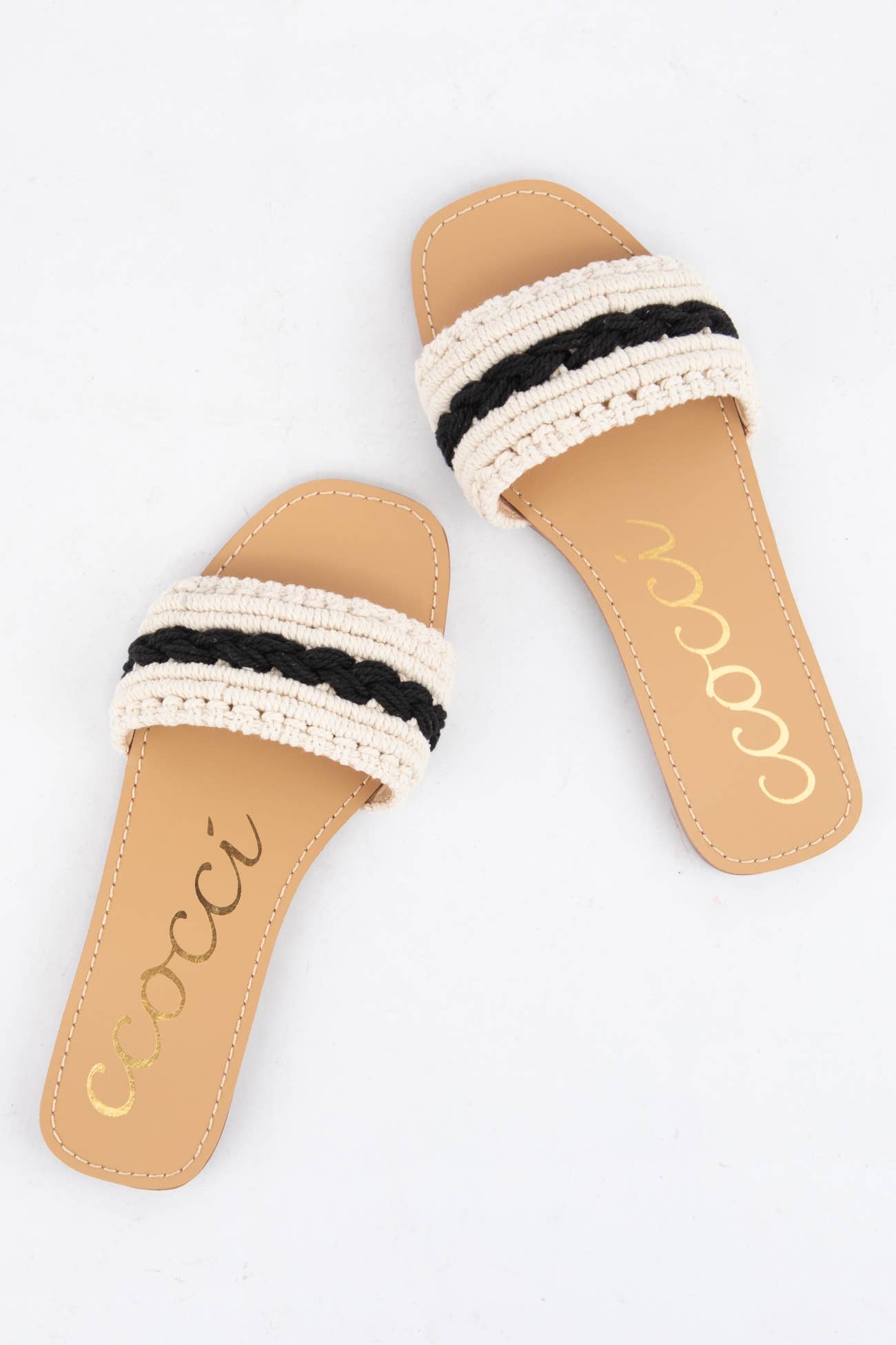COLOR LINE MACRAME BRAIDS UPPER SANDAL