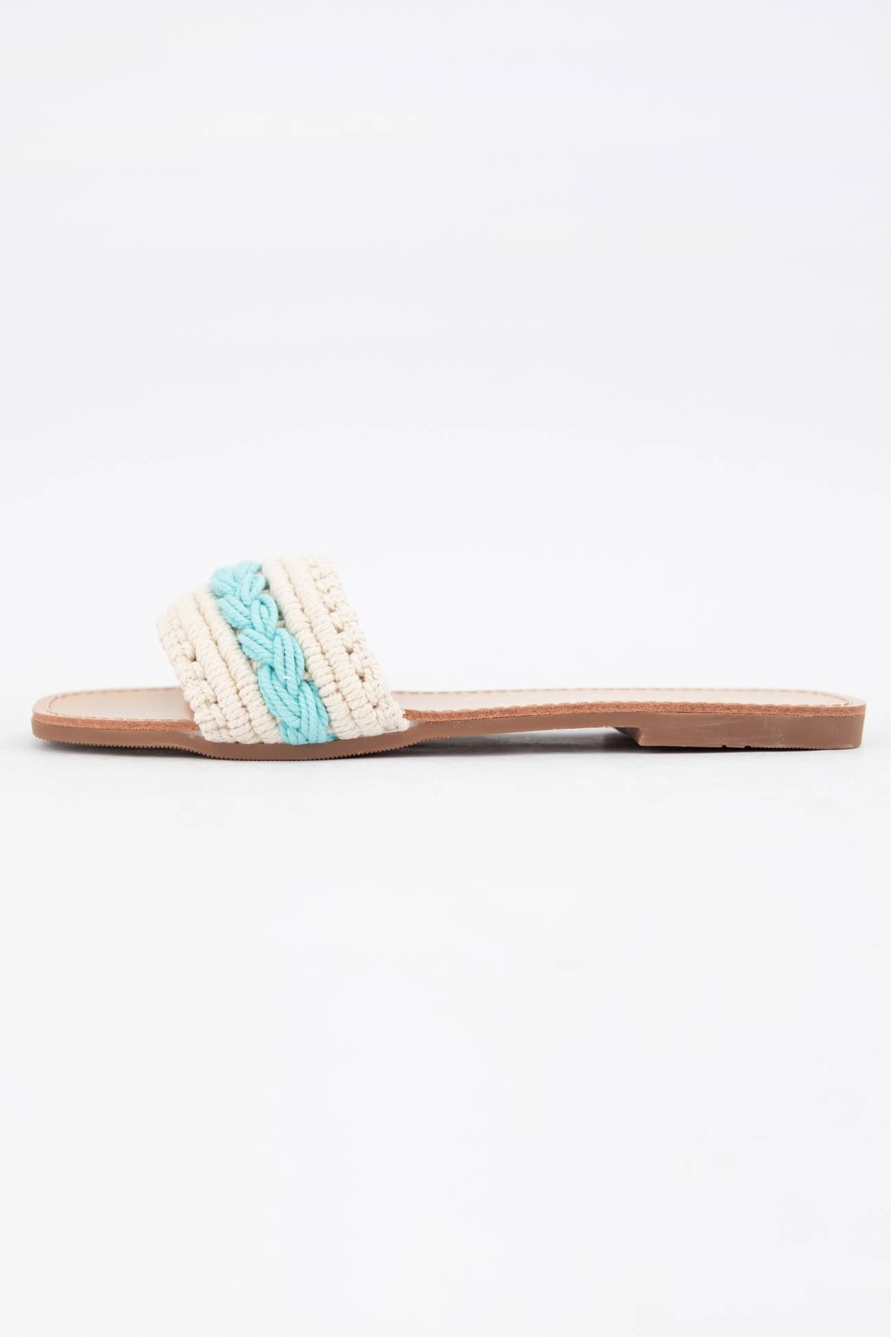 COLOR LINE MACRAME BRAIDS UPPER SANDAL