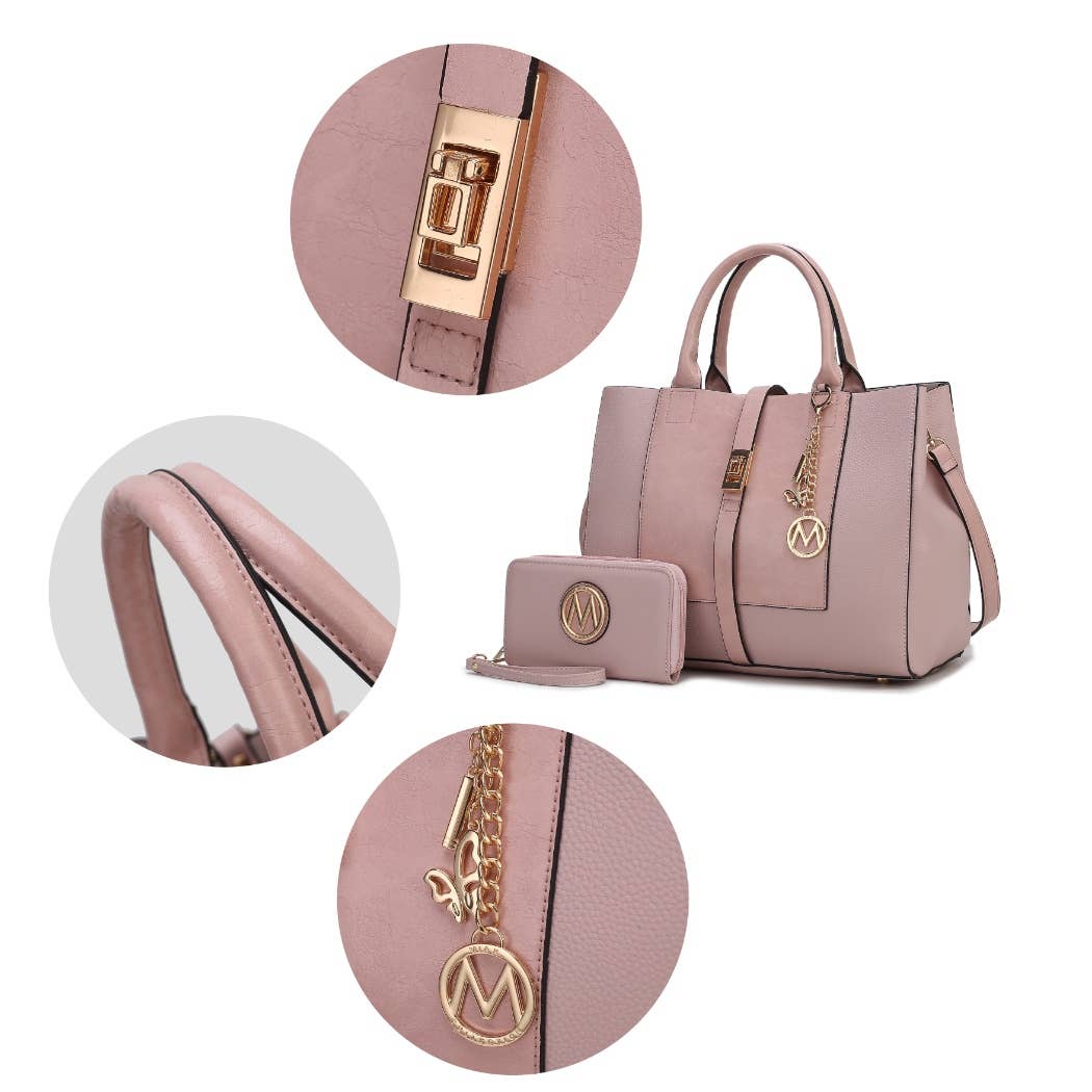 MKF Yola Women's Satchel Bag with Wallet Set.