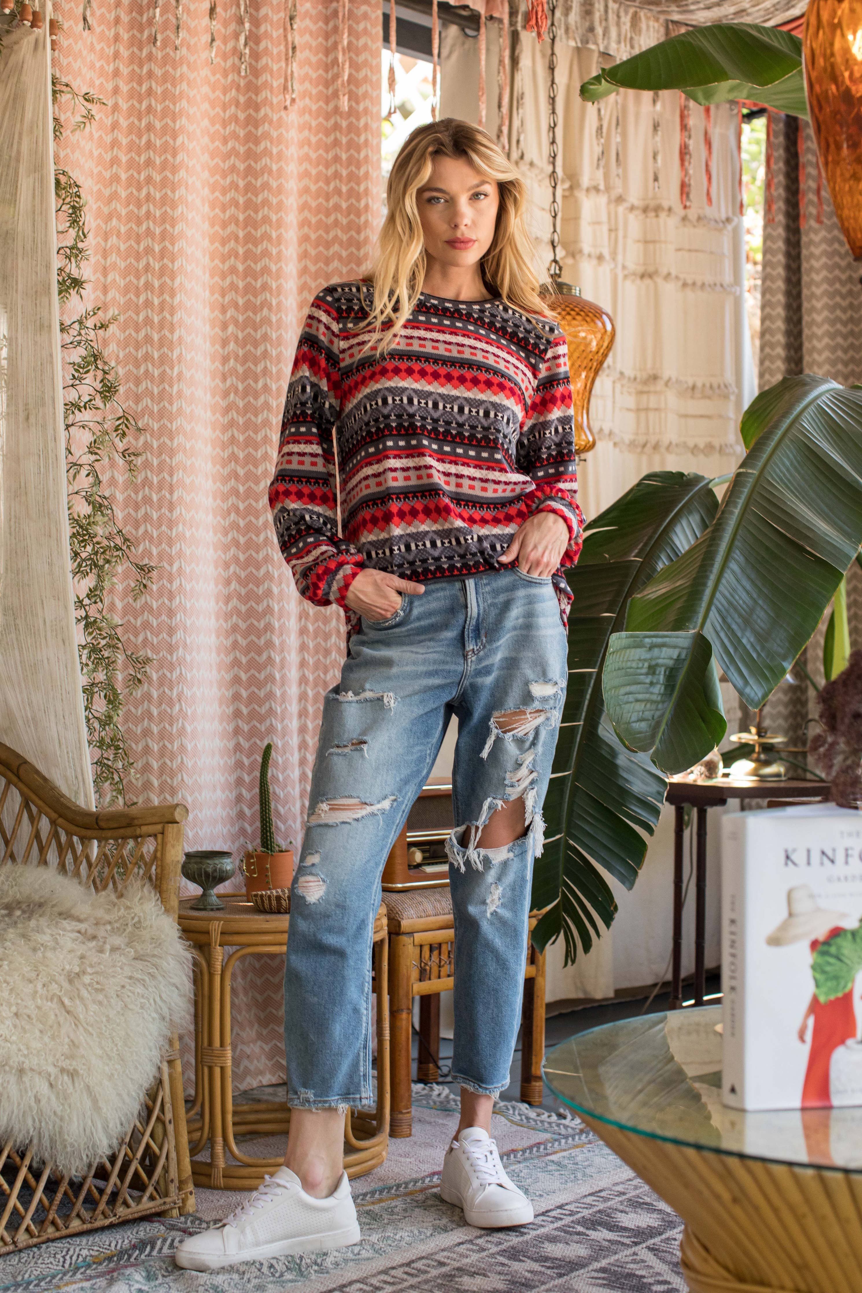 AZTEC MIDWEIGHT SWEATER