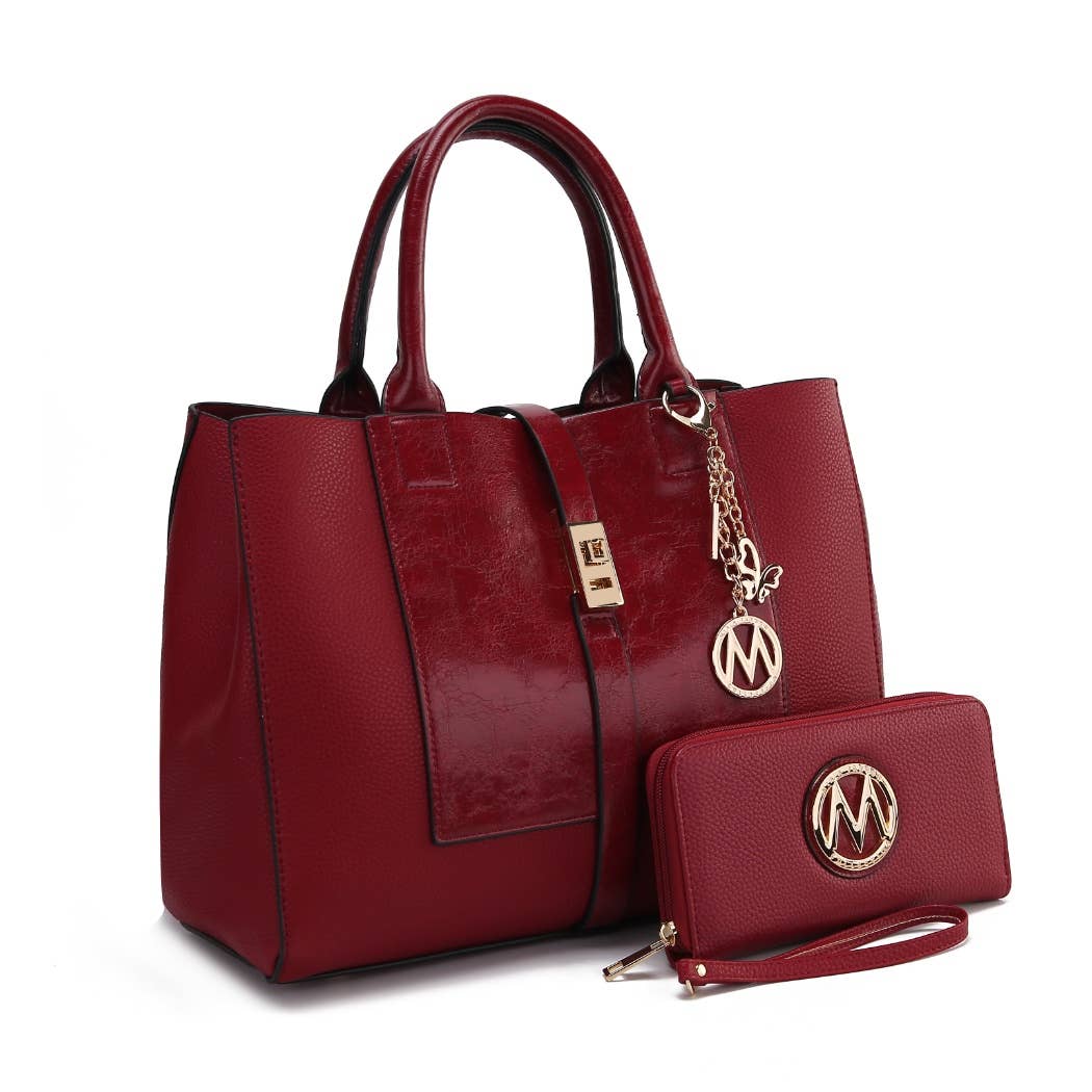 MKF Yola Women's Satchel Bag with Wallet Set.
