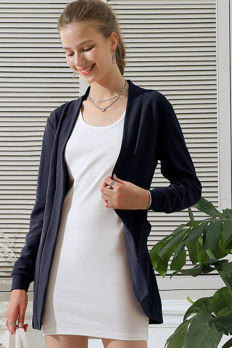 LONG SLEEVE ROVE CARDIGAN WITH POCKETS