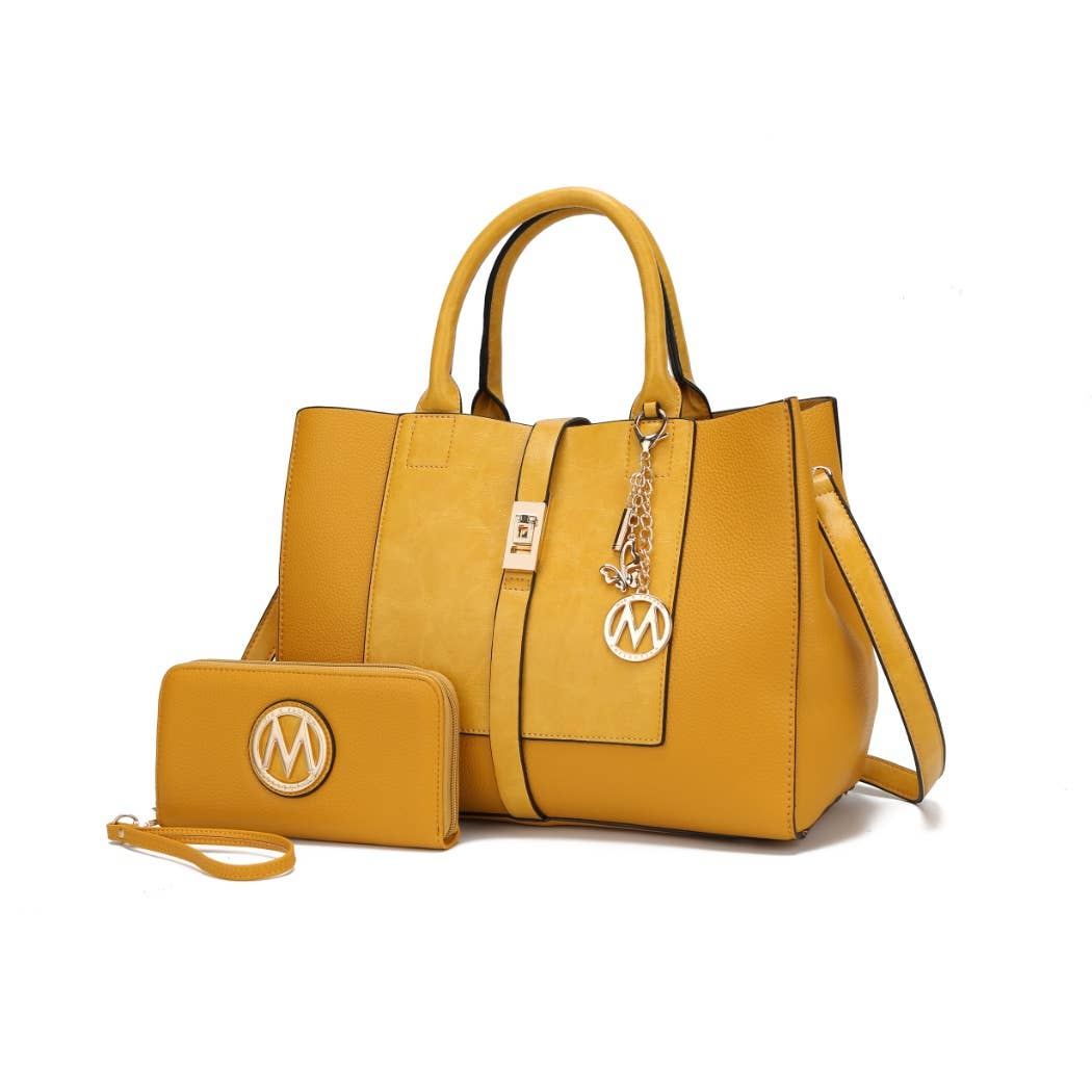 MKF Yola Women's Satchel Bag with Wallet Set.