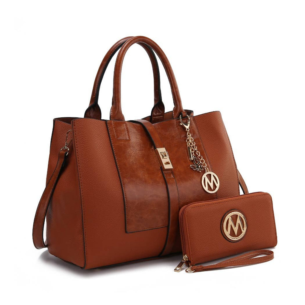 MKF Yola Women's Satchel Bag with Wallet Set.