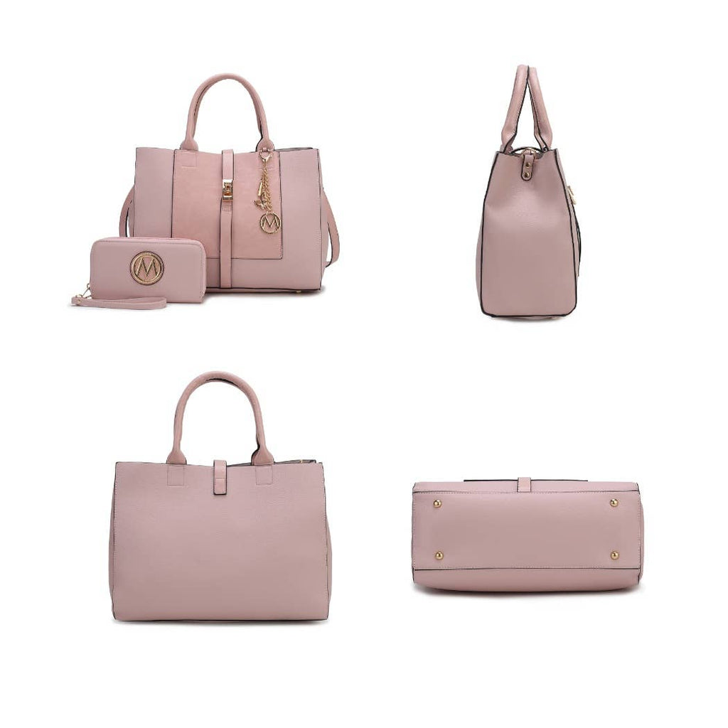 MKF Yola Women's Satchel Bag with Wallet Set.