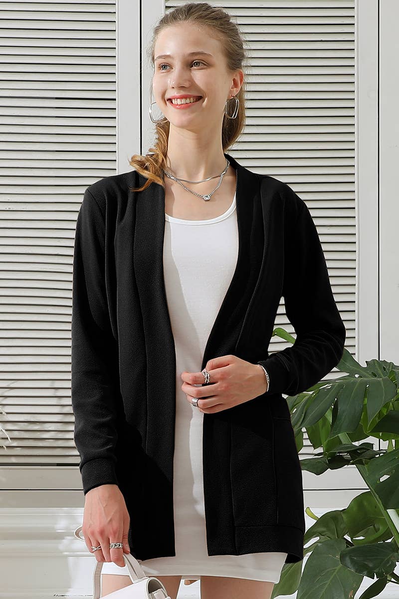 LONG SLEEVE ROVE CARDIGAN WITH POCKETS