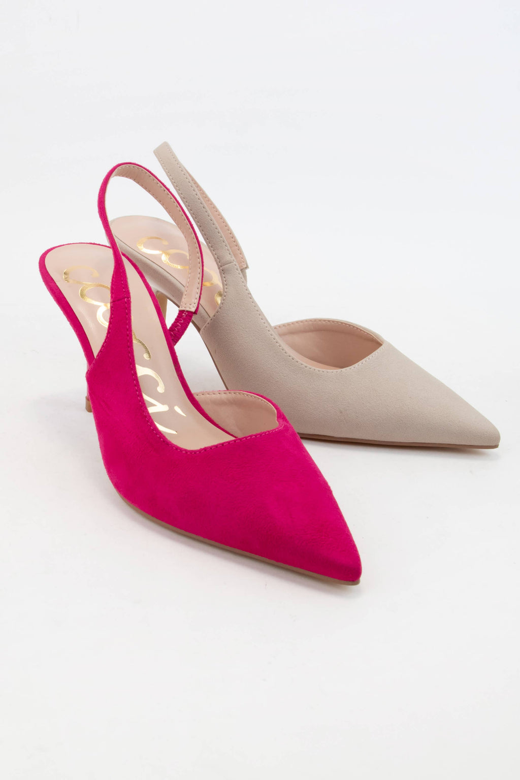 SARAH Pointed Toe Slingback Stiletto Heels Sleek Dress Pumps
