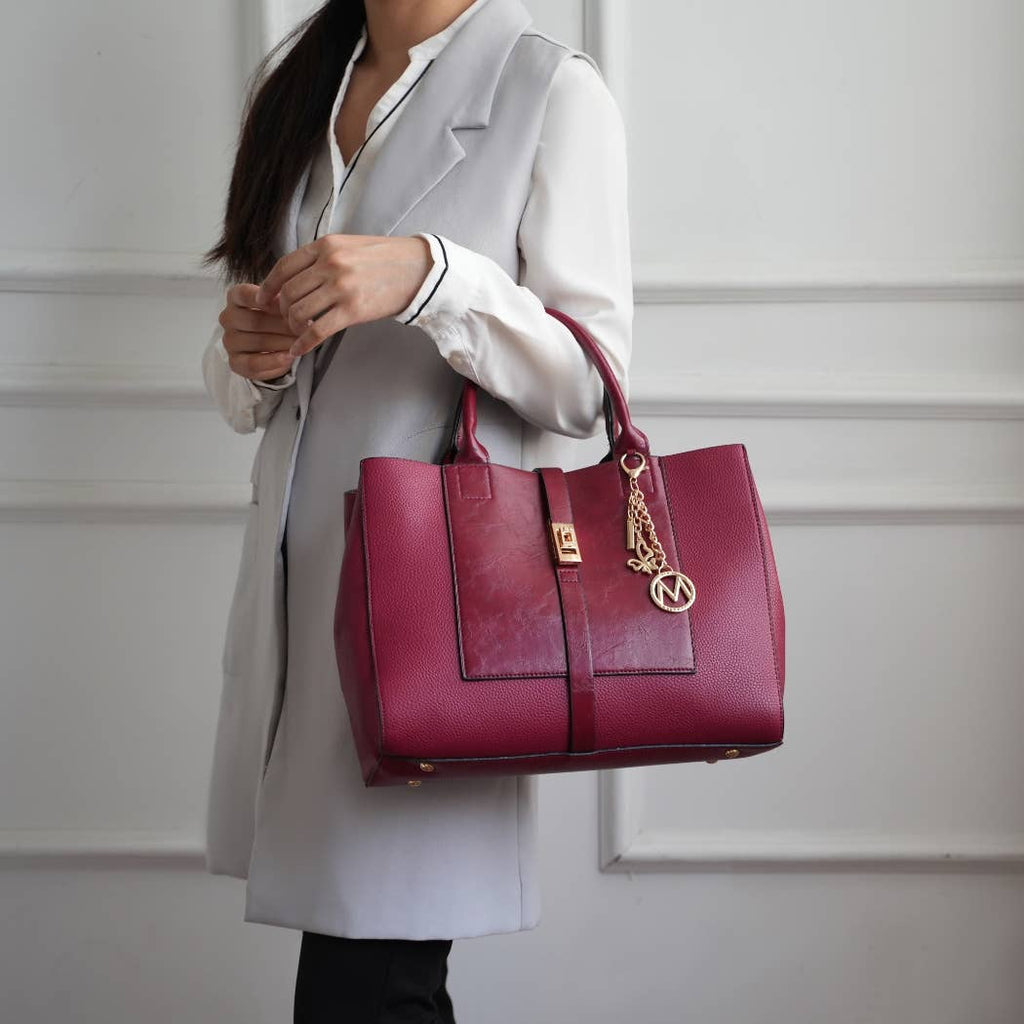 MKF Yola Women's Satchel Bag with Wallet Set.