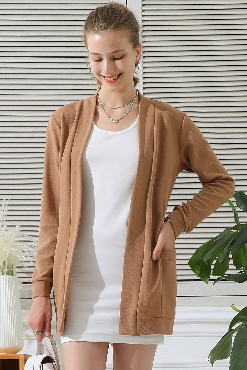 LONG SLEEVE ROVE CARDIGAN WITH POCKETS