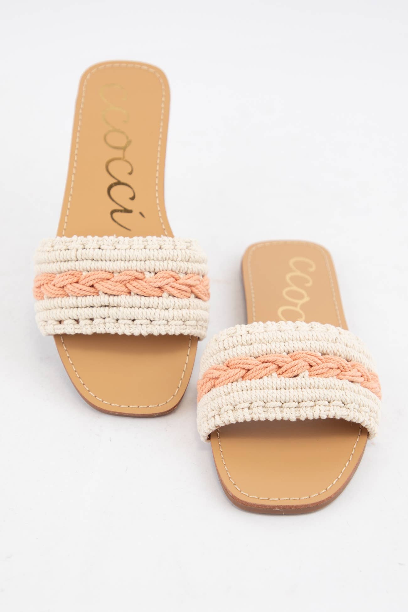 COLOR LINE MACRAME BRAIDS UPPER SANDAL