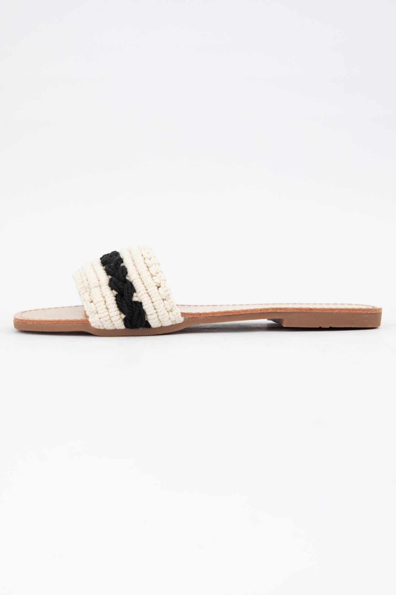 COLOR LINE MACRAME BRAIDS UPPER SANDAL